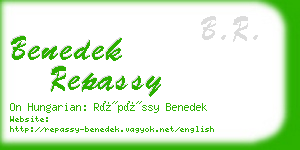 benedek repassy business card